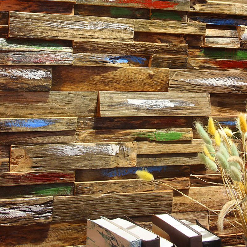 Wall cladding wood shiplap mosaic modern interior wall cladding