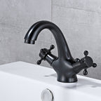 Bathroom Accessories Faucet Double Cross Handle Low Arc Industrial Sink Faucet