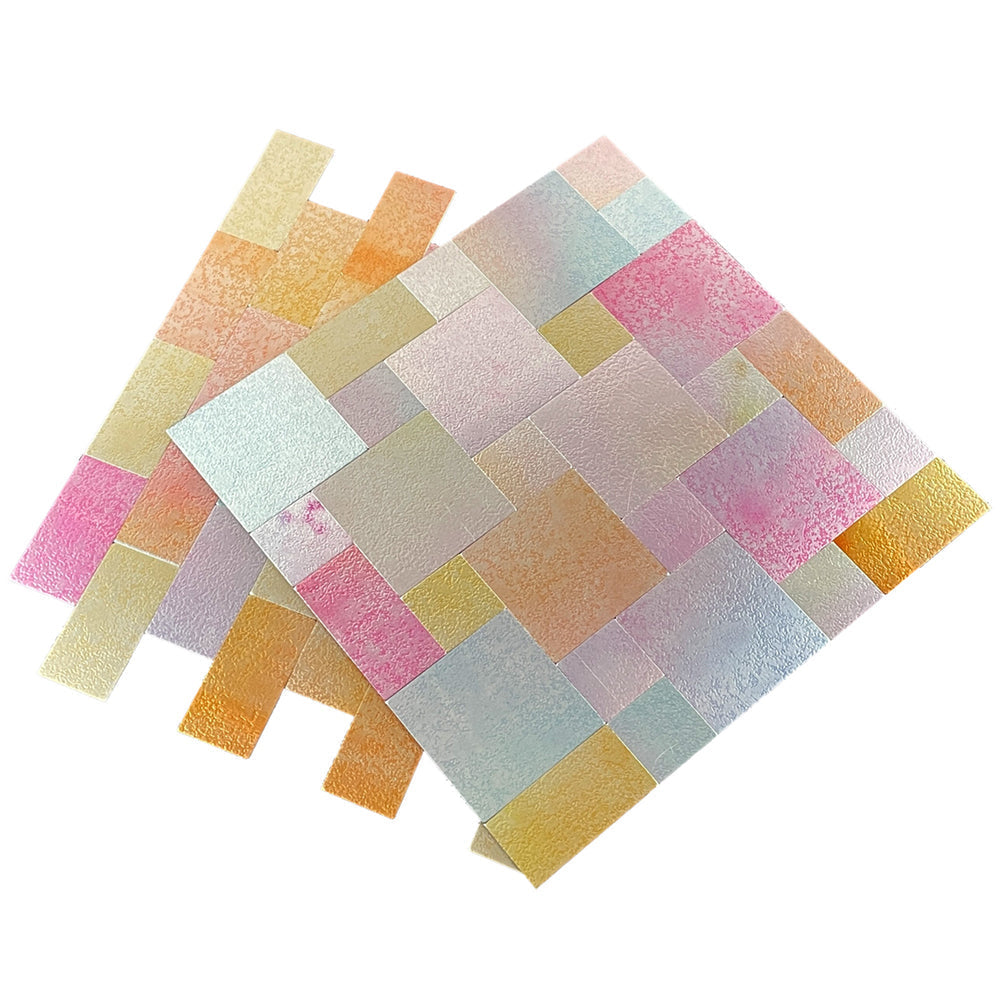 Rectangular Tile Peel and Stick Tile Kitchen Aluminum Splashback Peel and Stick Wall Tile