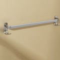 Minimalism Gray Bathroom Accessories Set Contemporary Style Aluminum Towel Rack