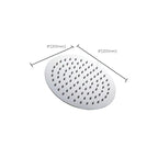 Stainless Steel Showerhead Combo Modern Fixed Showerhead for the Bathroom