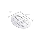 Stainless Steel Showerhead Combo Modern Fixed Showerhead for the Bathroom