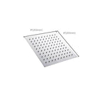 Stainless Steel Showerhead Combo Modern Fixed Showerhead for the Bathroom