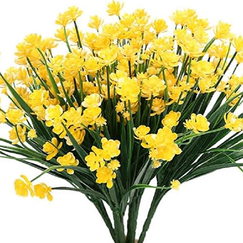 Artificial flowers outdoors