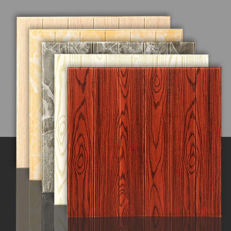 Smooth Splash Protection Panels Waterproof Peel and Stick Wall Covering