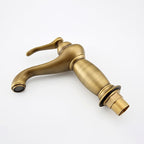 Brass Bathroom Vessel Sink Faucet Single Handle Round Basin Faucet with Water Hose