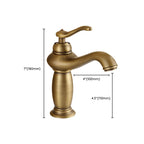 Brass Bathroom Vessel Sink Faucet Single Handle Round Basin Faucet with Water Hose