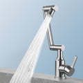 Swiveling Outlet Vessel Sink Faucet Stainless Steel Lever Handle Sink Faucet with Water Hose
