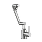 Swiveling Outlet Vessel Sink Faucet Stainless Steel Lever Handle Sink Faucet with Water Hose