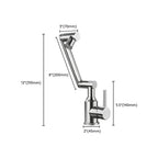 Swiveling Outlet Vessel Sink Faucet Stainless Steel Lever Handle Sink Faucet with Water Hose
