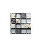 Pattern Color Stone Peel and Stick Mosaic Tile Peel and Stick Tiles Set of 20