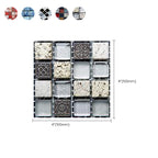 Pattern Color Stone Peel and Stick Mosaic Tile Peel and Stick Tiles Set of 20