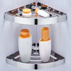 Silver/Black Bathroom Set Modern 1/2/3 Piece Anti-Rust Bathroom Shelf