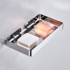 Silver/Black Bathroom Set Modern 1/2/3 Piece Anti-Rust Bathroom Shelf