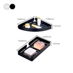 Silver/Black Bathroom Set Modern 1/2/3 Piece Anti-Rust Bathroom Shelf