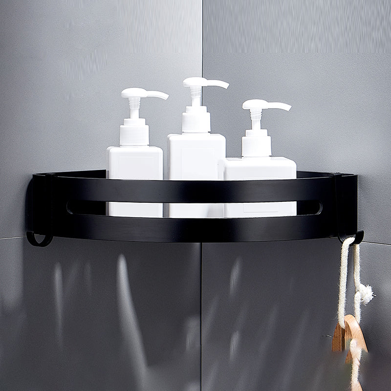 Black Bathroom Set Modern 1/2/3 - Piece Anti-Rust Bathroom Rack