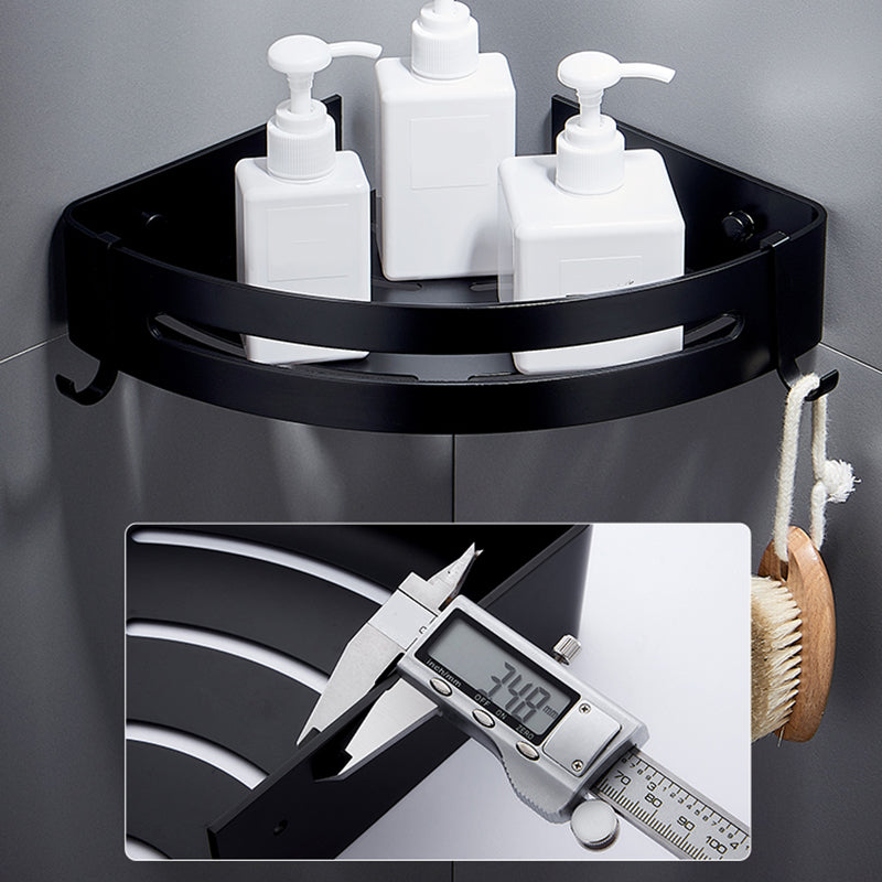 Black Bathroom Set Modern 1/2/3 - Piece Anti-Rust Bathroom Rack