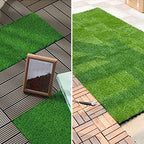 Outdoor Deck tiles with striped detail composite snap parts wood deck tiles