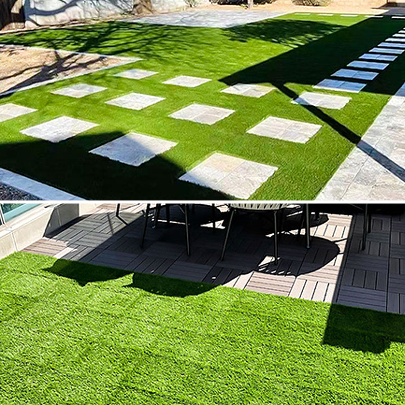 Outdoor Deck tiles with striped detail composite snap parts wood deck tiles