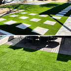 Outdoor Deck tiles with striped detail composite snap parts wood deck tiles