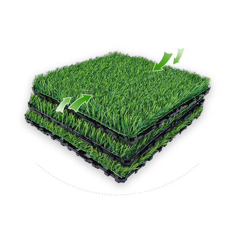 Outdoor Deck tiles with striped detail composite snap parts wood deck tiles