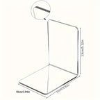 ClearView - Elegant L-shaped Acrylic Bookstand