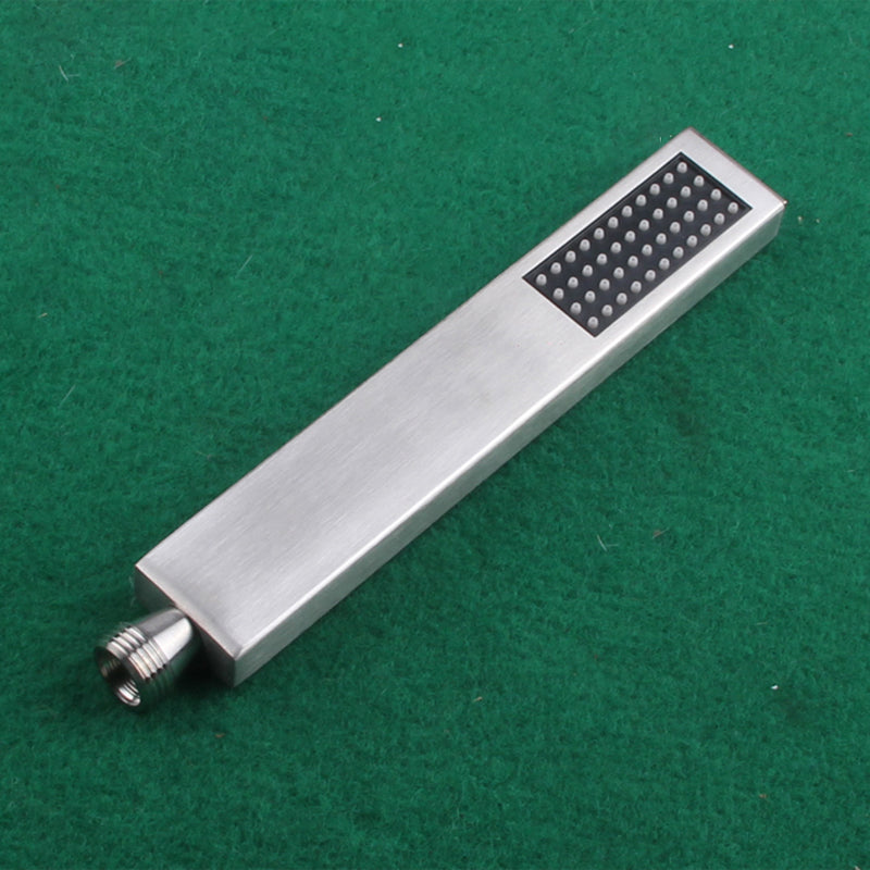 Simple Rectangle Shower Head 304 Stainless Steel Hand Shower