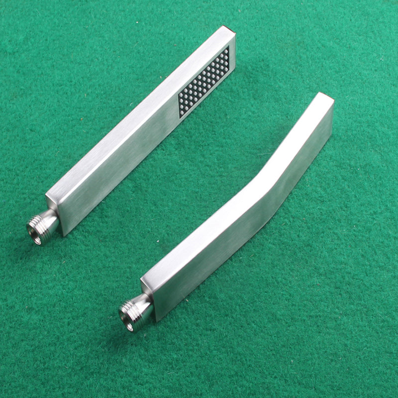 Simple Rectangle Shower Head 304 Stainless Steel Hand Shower