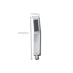 Simple Rectangle Shower Head 304 Stainless Steel Hand Shower