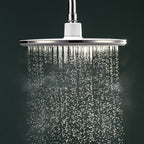 Bathroom white shower head combination modern round fixed shower head