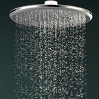 Bathroom white shower head combination modern round fixed shower head
