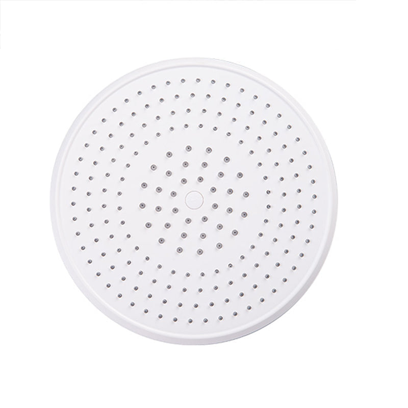 Bathroom white shower head combination modern round fixed shower head