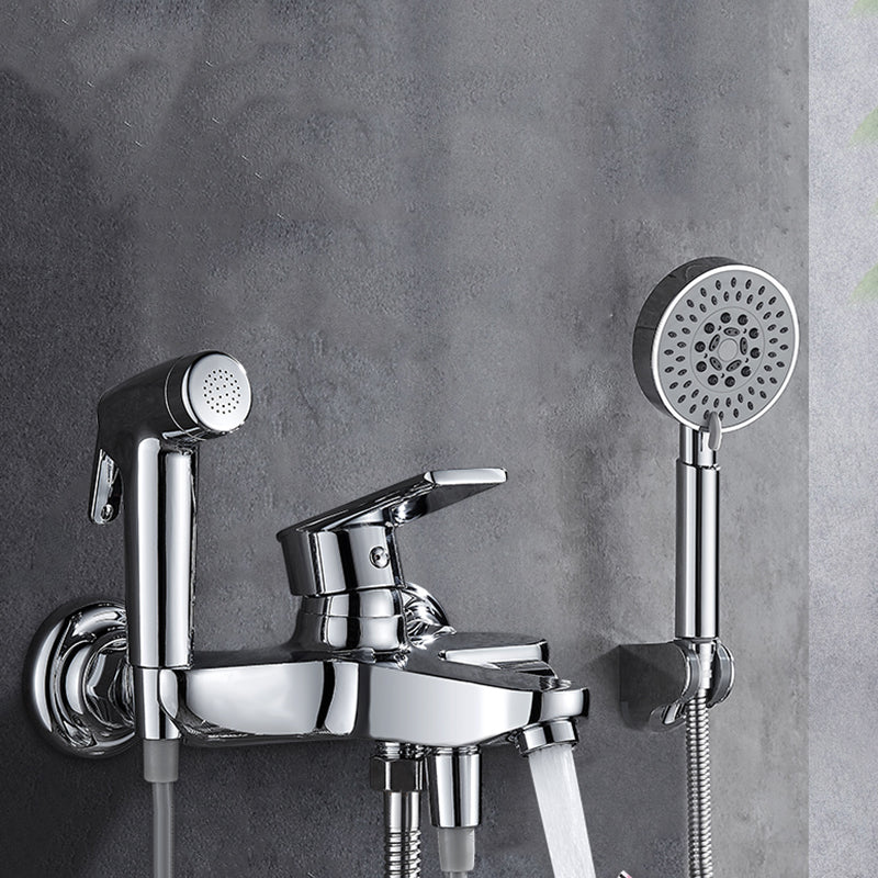 Popular Bathtub Filler Wall-Mounted Lever Handle Fixed Bathtub Faucet Trim