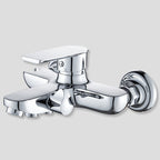Popular Bathtub Filler Wall-Mounted Lever Handle Fixed Bathtub Faucet Trim