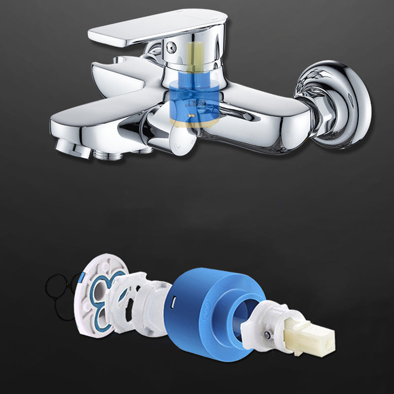 Popular Bathtub Filler Wall-Mounted Lever Handle Fixed Bathtub Faucet Trim