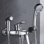 Popular Bathtub Filler Wall-Mounted Lever Handle Fixed Bathtub Faucet Trim