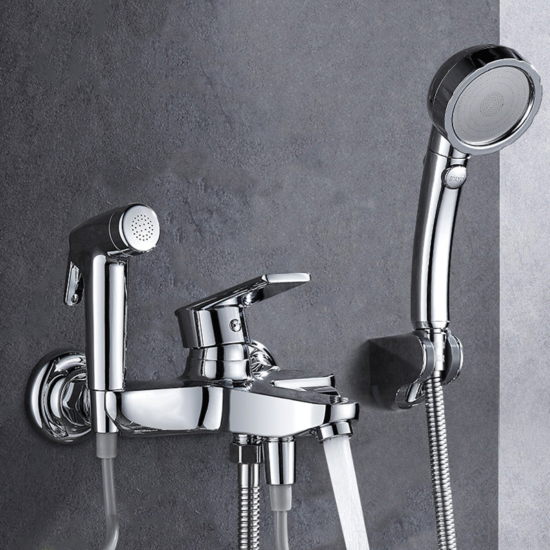 Popular Bathtub Filler Wall-Mounted Lever Handle Fixed Bathtub Faucet Trim
