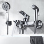 Popular Bathtub Filler Wall-Mounted Lever Handle Fixed Bathtub Faucet Trim