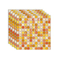 Peel and Stick PVC Tile Kitchen Waterproof Mosaic Backsplash Wall Tile