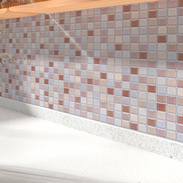 Peel and Stick PVC Tile Kitchen Waterproof Mosaic Backsplash Wall Tile