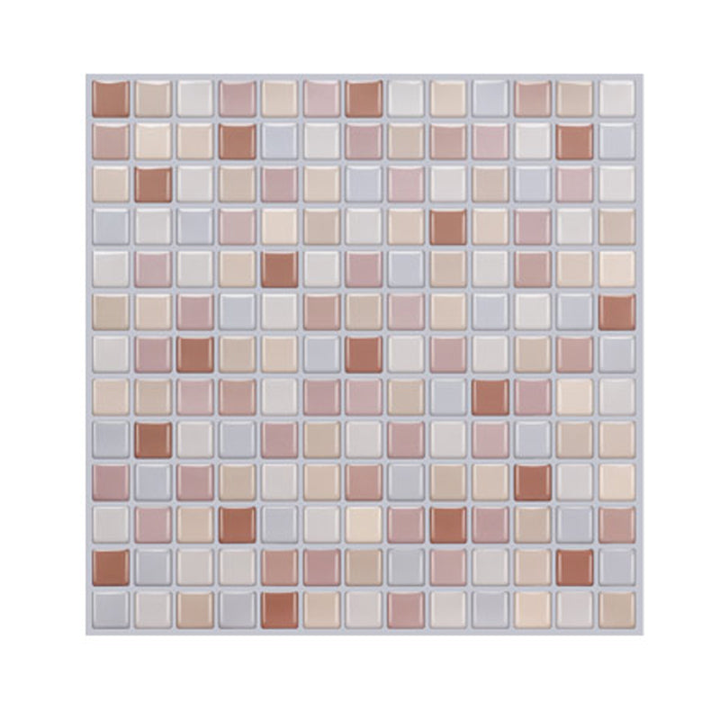 Peel and Stick PVC Tile Kitchen Waterproof Mosaic Backsplash Wall Tile