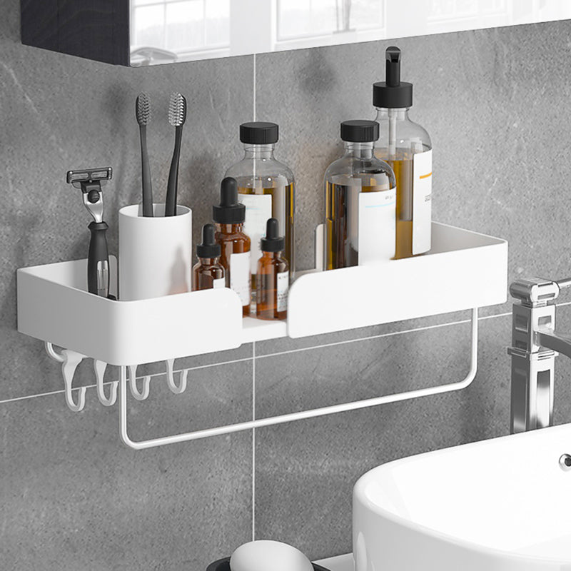 White Bathroom Set Modern 1/2/3 - Pieces Stainless Steel Bathroom Shelf