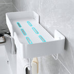White Bathroom Set Modern 1/2/3 - Pieces Stainless Steel Bathroom Shelf