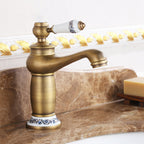 Country House Wide Water Tap Sink Faucet with Lever Handle