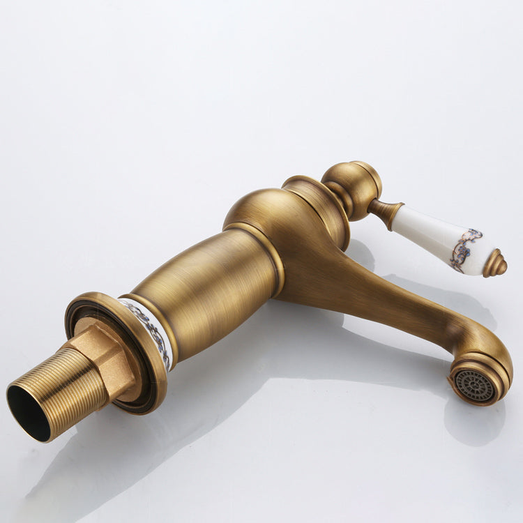 Country House Wide Water Tap Sink Faucet with Lever Handle