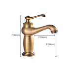 Country House Wide Water Tap Sink Faucet with Lever Handle