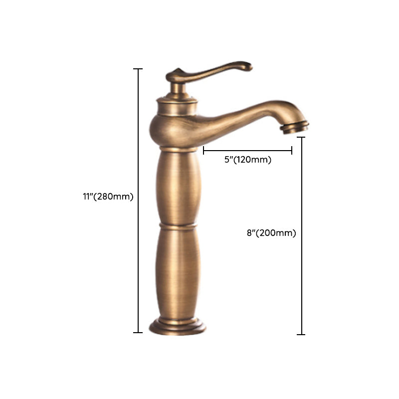 Country House Wide Water Tap Sink Faucet with Lever Handle