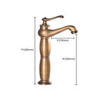 Country House Wide Water Tap Sink Faucet with Lever Handle
