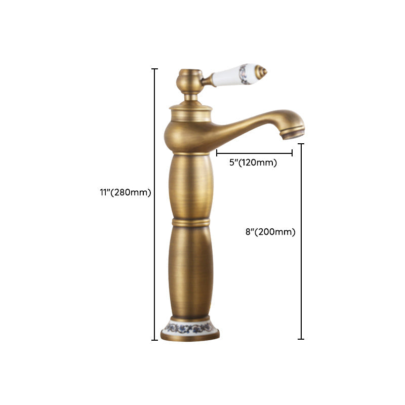 Country House Wide Water Tap Sink Faucet with Lever Handle