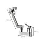 2 holes sink faucet swivel stainless steel single handle central mounted faucet